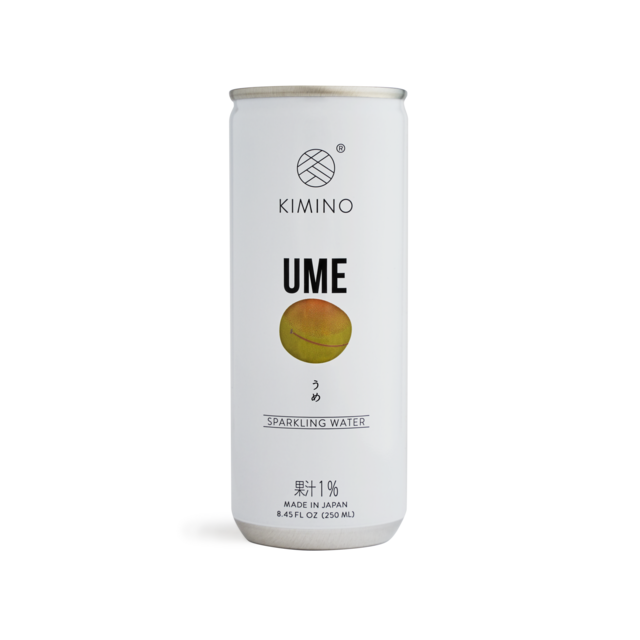 Kimino No Sugar Ume Plum Sparkling Water 8.45 fl oz (250ml) x 30 cans
