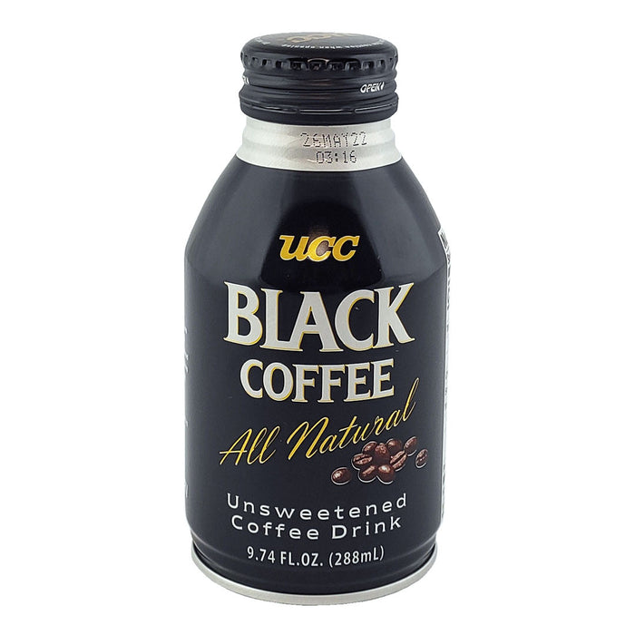 UCC Unsweetened Black Coffee 9.7 fl oz (288ml) x 24 cans