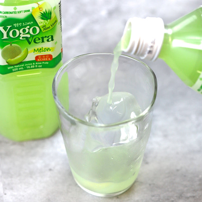 Wang Yogo Vera Melon Non-Carbonated Drink With Aloe Vera 16.9 fl oz (500ml) x 20 bottles