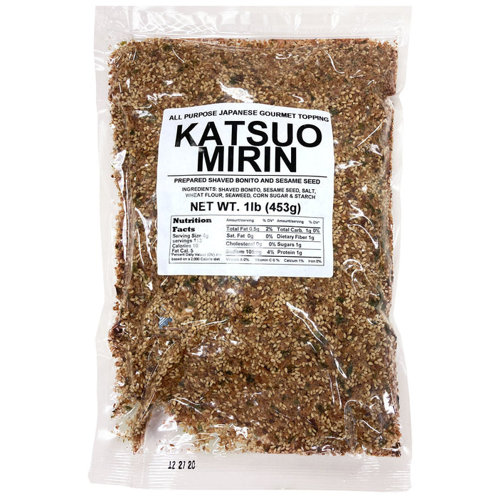 Urashima Furikake Shaved Bonito and Sesame Seed (Katsuo Mirin) 1lb / 453g