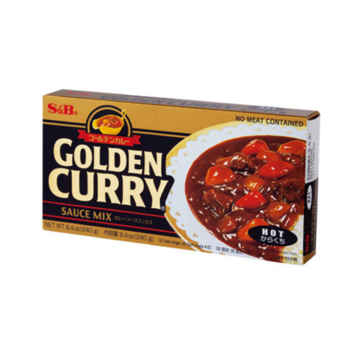 S&B Golden Curry Sauce Mix Hot  7.76 oz / 220g