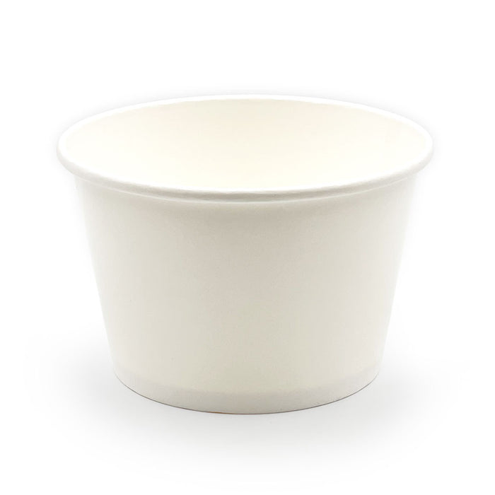 White Paper Take Out Noodle Bowl 53 fl oz / 6.5" dia (300 pcs) - No Lids