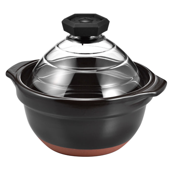 [Clearance] Hario Rice Cooker Clay Pot with Glass Lid 2-3 Cups