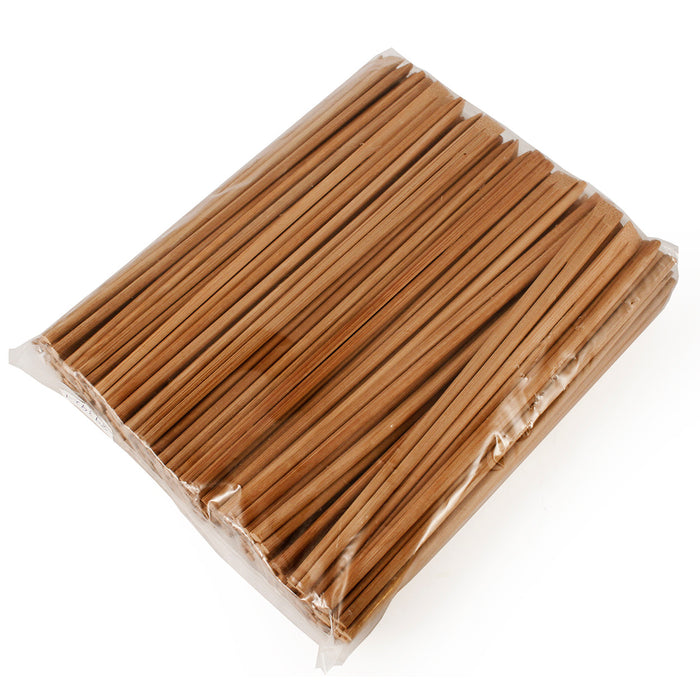 8.25" Disposable Carbonized Slanted Tip Bamboo Chopsticks - 3000 Pairs / Case