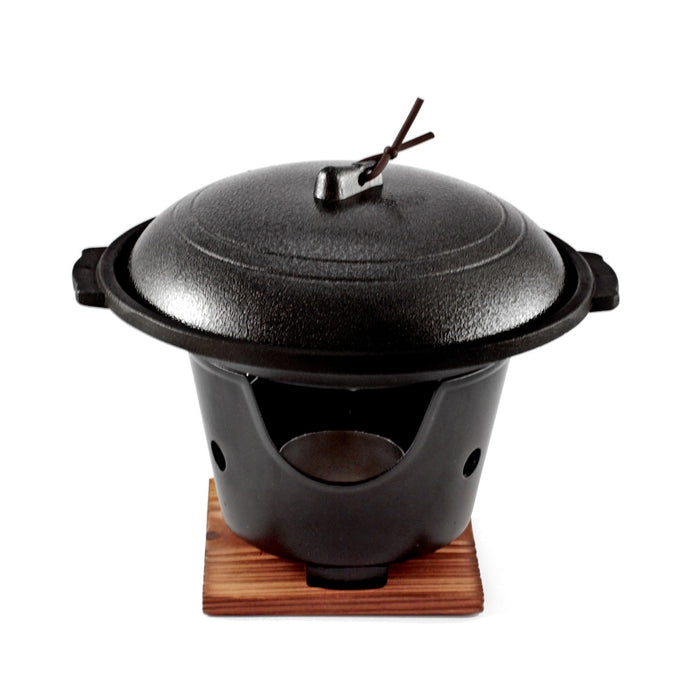 Toban Black Cast Aluminum Grill Pot