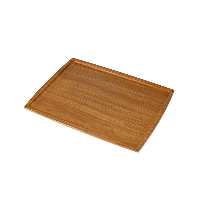 Non-slip Rectangular Tray with Wooden Pattern 12.99" x 9.45"