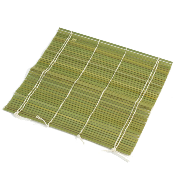 Double String Bamboo Makisu Sushi Rolling Mat 9.5" x 9.5"