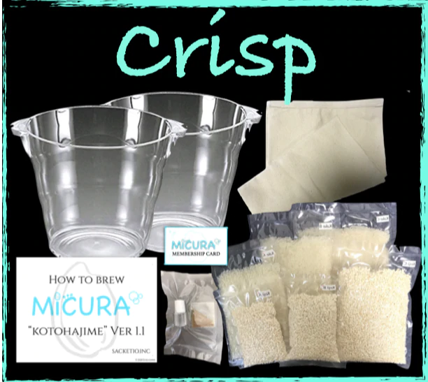 Micura Craft Sake Brewing Complete Kit Crisp Yamada Nishiki Junmai Ginjo