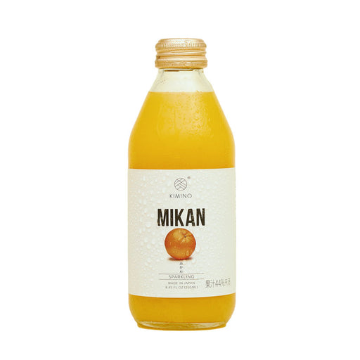 Kimino Sparkling Mikan Mandarin Orange Juice 8.45 fl oz (250ml) x 24 bottles