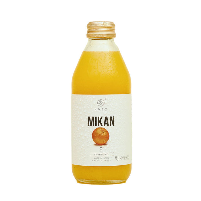 Kimino Sparkling Mikan Mandarin Orange Juice 8.45 fl oz (250ml) x 24 bottles