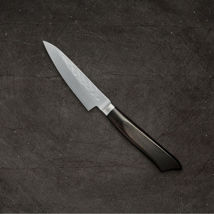 Tadafusa SLD Paring 90mm Hammered Ebony Handle Back Side