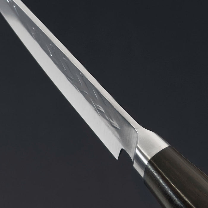 Tadafusa SLD Paring 90mm Hammered Ebony Handle Spine at Heel