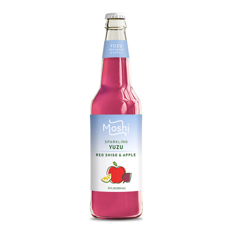shiso Moshi Sparkling Yuzu Red Shiso & Apple Drink 12 fl oz (355ml) x 12