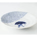 Shichita Someneko Tokusa Blue Cat Plate Kozara 5.1" dia