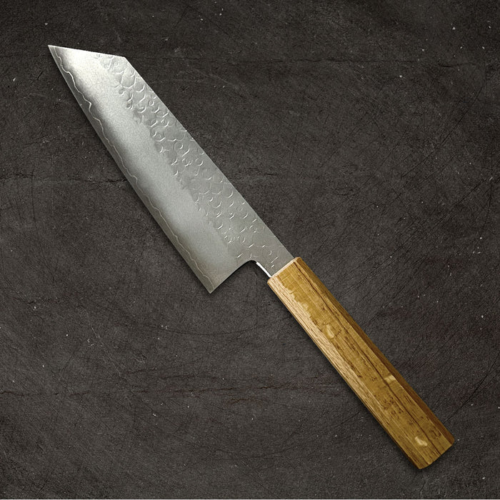 Hado Shiosai SG2 Bunka 180mm Oak Handle Back