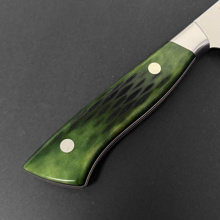 Nenohi Nagi Gyuto 210mm (8.2") Green Jigged Bone Handle