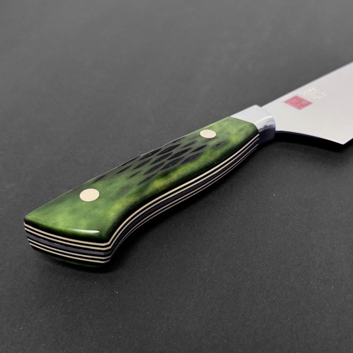 Nenohi Nagi Gyuto 210mm (8.2") Green Jigged Bone Handle