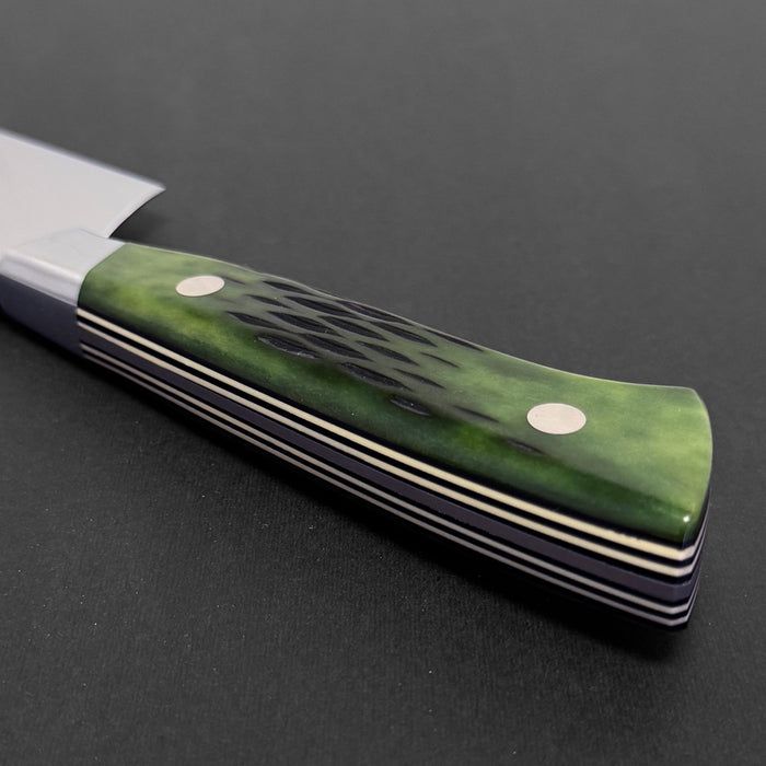 Nenohi Nagi Gyuto 210mm (8.2") Green Jigged Bone Handle