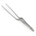 Chef Tongs Stainless Steel Offset Plating Tweezers 7.5" (190mm) - Stainless Steel