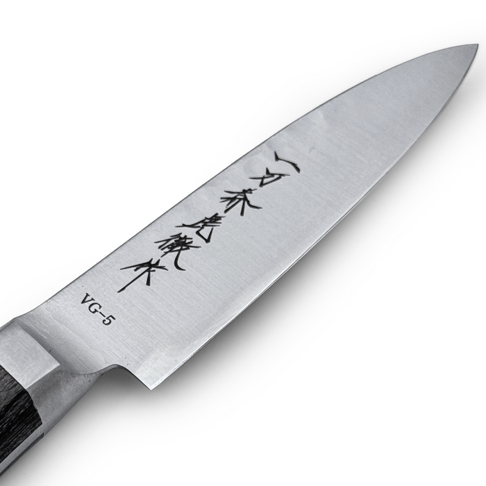 Ittosai Kotetsu VG-5 Kengata Paring 80mm (3.1") Hammered (Tsuchime) - Brand Engraved