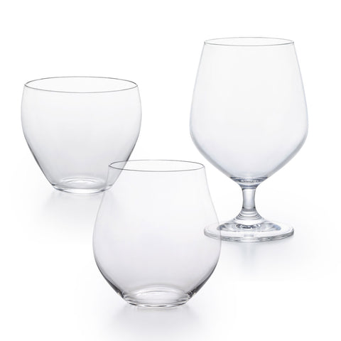 Craft Glass Sake Tasting Cups (Set of 3)