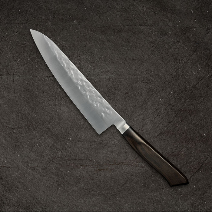 Tadafusa SLD Petty 150mm Hammered Ebony Handle Back Side