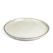 P&B Ivory Dinner Plate with Brown Rim 10.5" dia