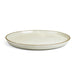 P&B Ivory Dinner Plate with Brown Rim 10.5" dia