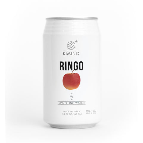 Kimino No Sugar Ringo Fuji Apple Sparkling Water 11.8 fl oz (350ml) x 24 cans