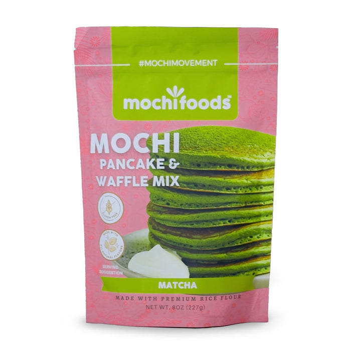 Mochi Foods Rice Flour Pancake Mix - Matcha, Gluten Free 8 oz