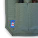 Canvas 6 Slots Knife Roll with Utility Pouch Sage Green