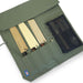 Canvas 6 Slots Knife Roll with Utility Pouch Sage Green
