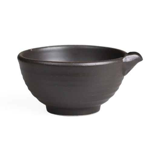 Bizen Brown Katakuchi Matcha Tea Latte Bowl with Spout