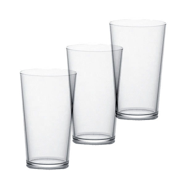 Tenel Durable Lightweight Glass Tumbler 8.5 fl oz (Set of 3)