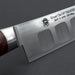 Sakai Takayuki Grand Chef SP Type III Sujihiki 240mm (9.4") Volcaneo Red Stabilized Hybrid Resin Handle Heel