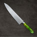 Sakai Takayuki Grand Chef SP Type III Gyuto 210mm Jungle-Green Stabilized Hybrid Resin Handle Back
