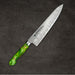 Sakai Takayuki Grand Chef SP Type III Gyuto 210mm Jungle-Green Stabilized Hybrid Resin Handle