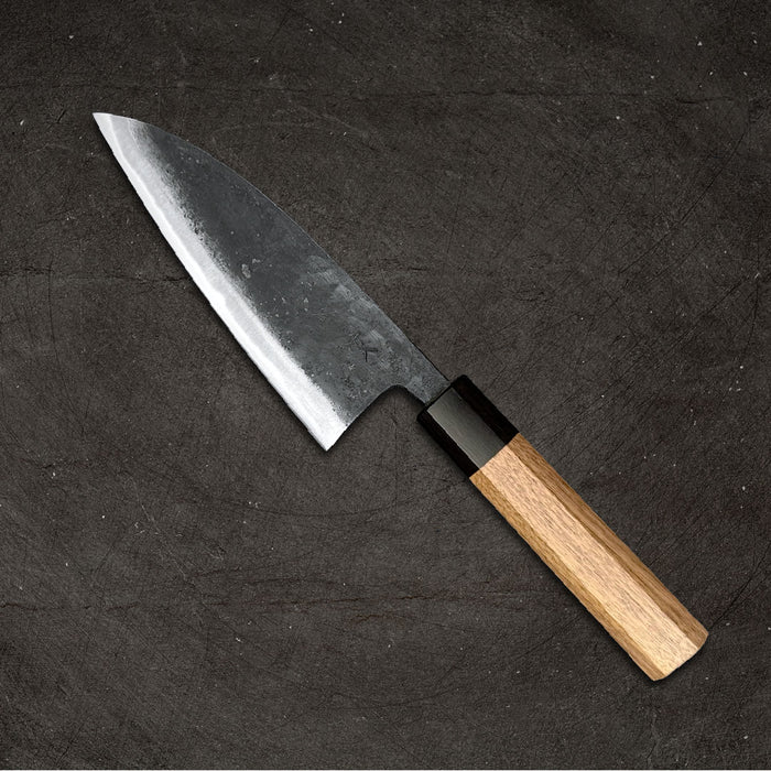 Ishizuchi Blue #2 Kurouchi Deba 150mm Back Side