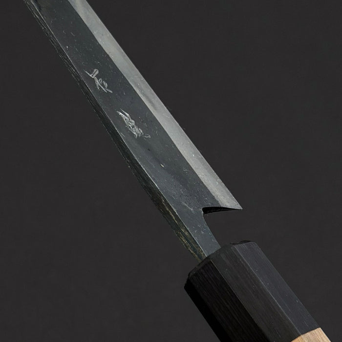 Ishizuchi Blue #2 Kurouchi Hakata 180mm Spine at Heel
