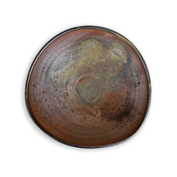 Kanayama Tri-Oval Matte Matte Brown Salad Bowl 17 fl oz / 6.1" x 5.7"