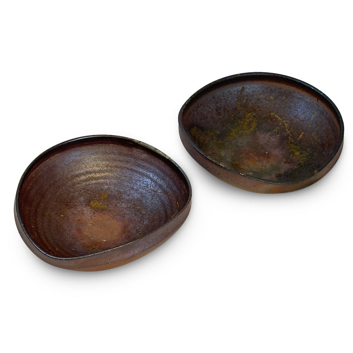 Kanayama Tri-Oval Matte Matte Brown Salad Bowl 17 fl oz / 6.1" x 5.7"