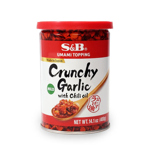 S&B Umami Topping Crunchy Garlic with Chili Oil Mild 14.1 oz