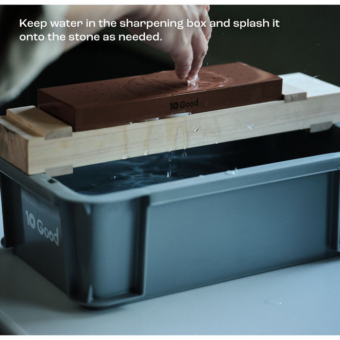 King 10Good Complete Knife Sharpening Set #1000 Splash the Water