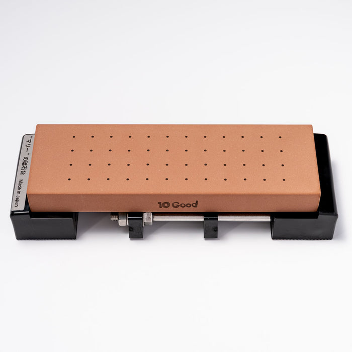 Marie Adjustable Sharpening Stone Holder Black with 10Good Whetstone