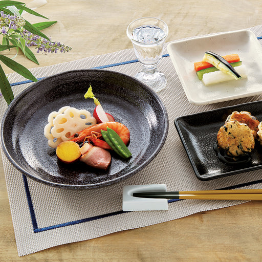 Melamine Stone Grainy Deep Plate 8.1" dia