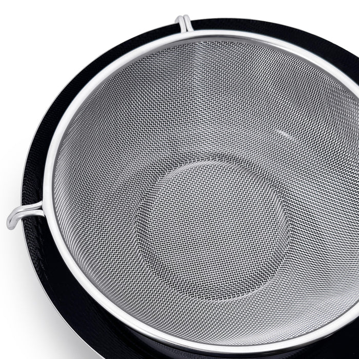 Three Snow Heavy Duty Self-Standing Stainless Steel Mesh Strainer