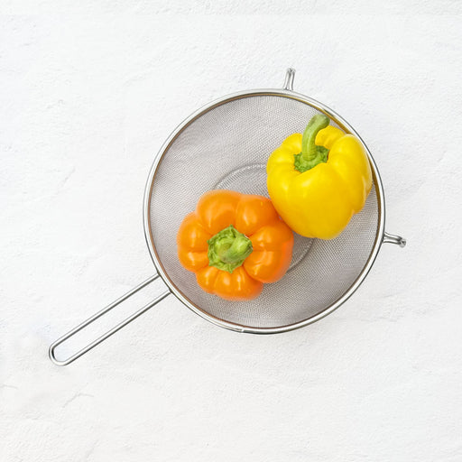 Three Snow Heavy Duty Self-Standing Stainless Steel Mesh Strainer 8.7" dia