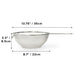 Three Snow Heavy Duty Self-Standing Stainless Steel Mesh Strainer 8.7" dia