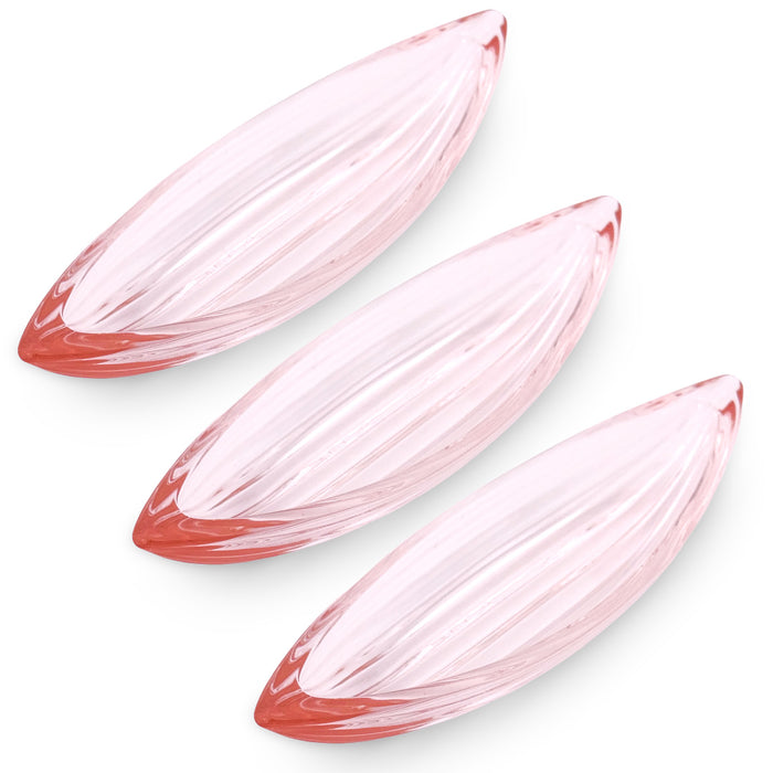 Shonai Craft Glass Amuse Dish Mamezara Pink 6.2" x 2" (Set of 3)