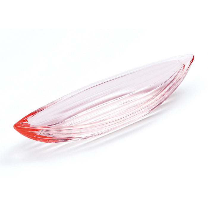 Shonai Craft Glass Amuse Dish Mamezara Pink 6.2" x 2" (Set of 3)